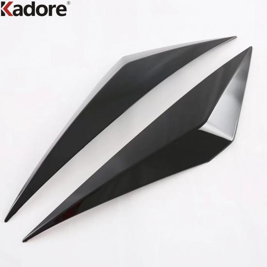Front Bumper Wind Knif Cover Trim For Nissan Qashqai J12   2024 Carbon Fiber Car Front Fog Light Lamp Frame Accessories
