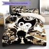 Bendy Pattern Bedding Quilt Set Quilt Cover Pillowcase Home Decoration Gift (1 * duvet cover + 2 * pillowcase, without core)