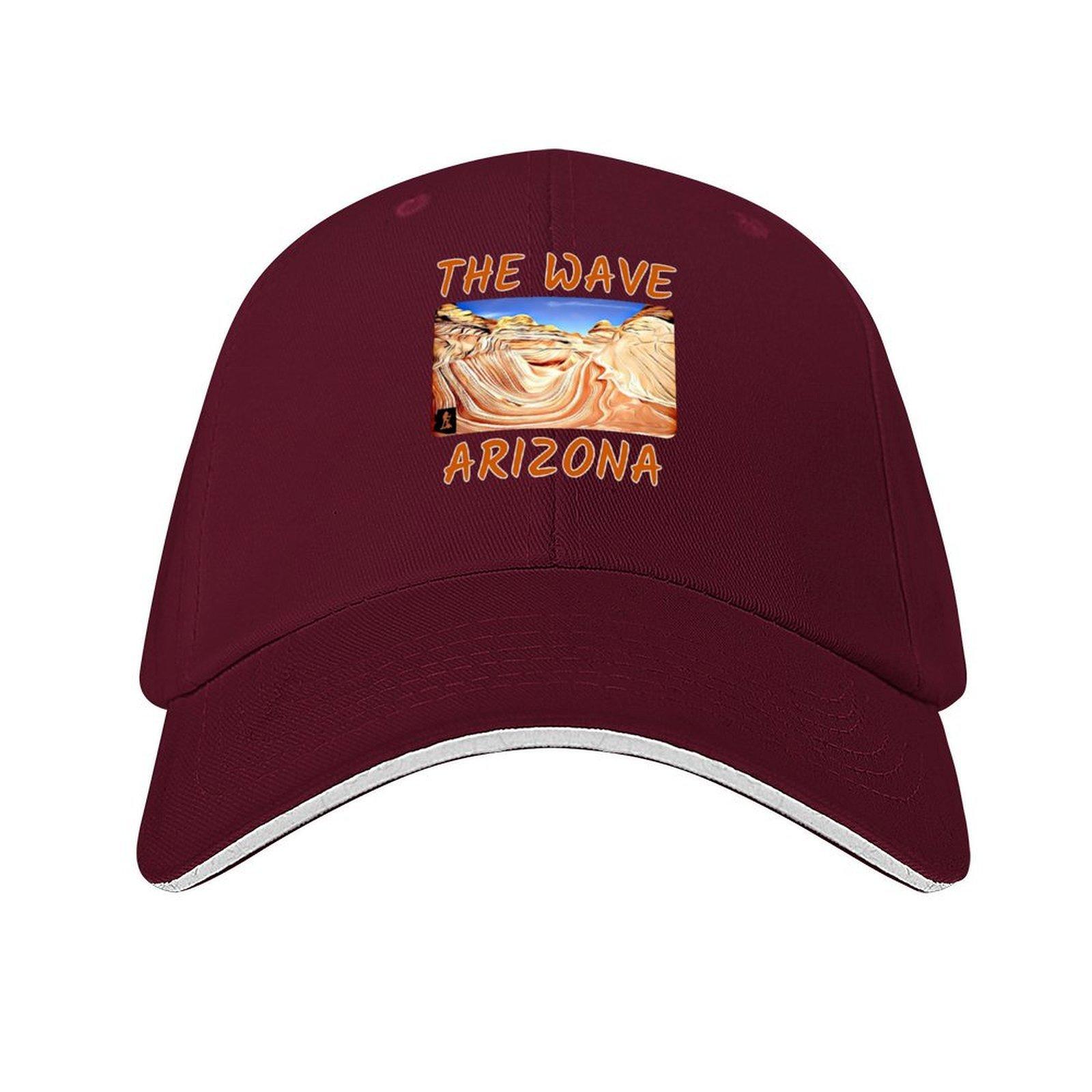 The Wave Arizona Sandstone Rock Formation Hike Baseball Cap sun caps Hood Designer Hat Mens Tennis Womens
