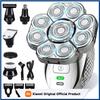 4D Head Shavers for Bald Men, Upgraded 9 Floating Heads 6-in-1 Rechargeable Waterproof Wet Dry Bald Head Shavers for Men