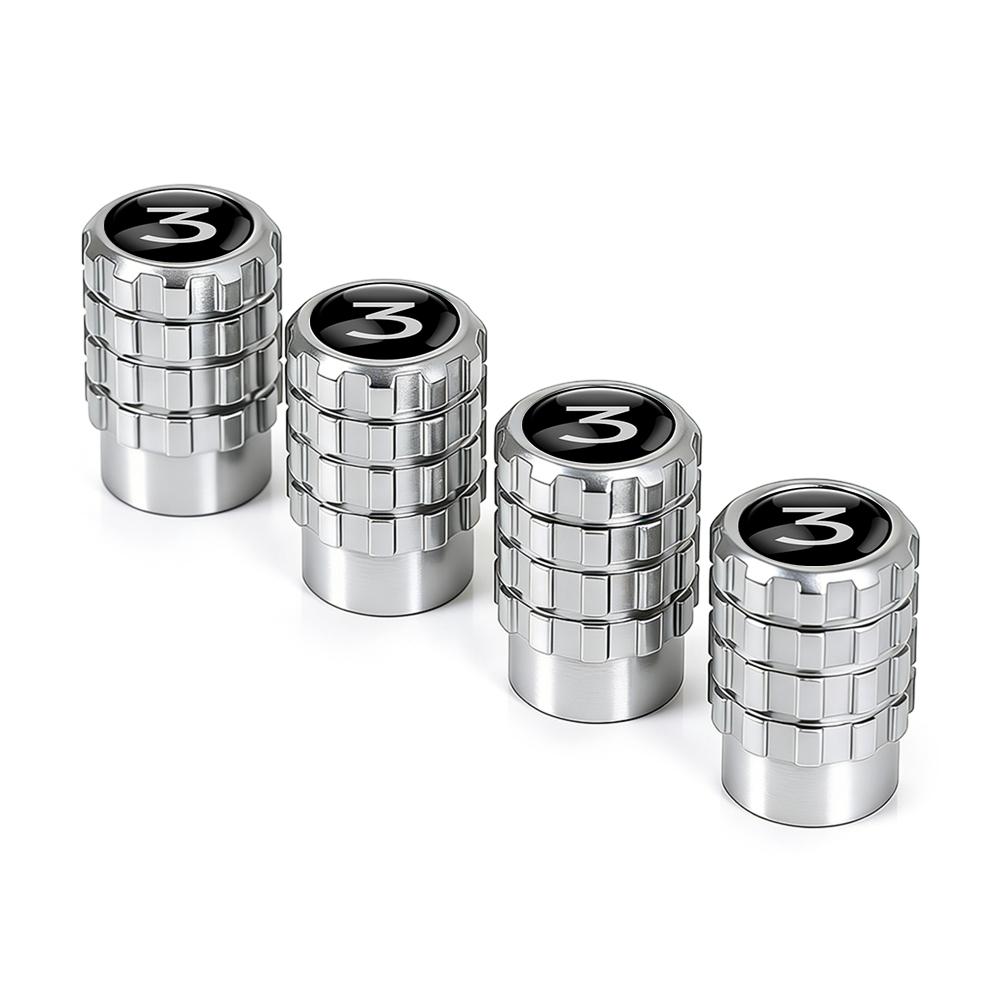 

4pcs/set Aluminium Car Tire Valve Stems Caps Gear shaped Valve For Tesla Model 3 S X Y Roadster Coil Mod WYE Auto Accessories