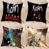 Korn Rock Band Music Cushion Cover Pillowcase Upholstery Sofa Throw Pillow Home Decor Pillowcas