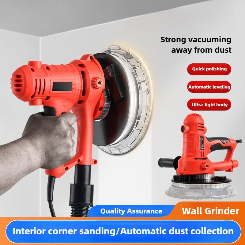 7-inch Portable Electric Drywall Sander Handheld Wall Polishing Machine Multifunctional Grinding Wall Putty Polisher