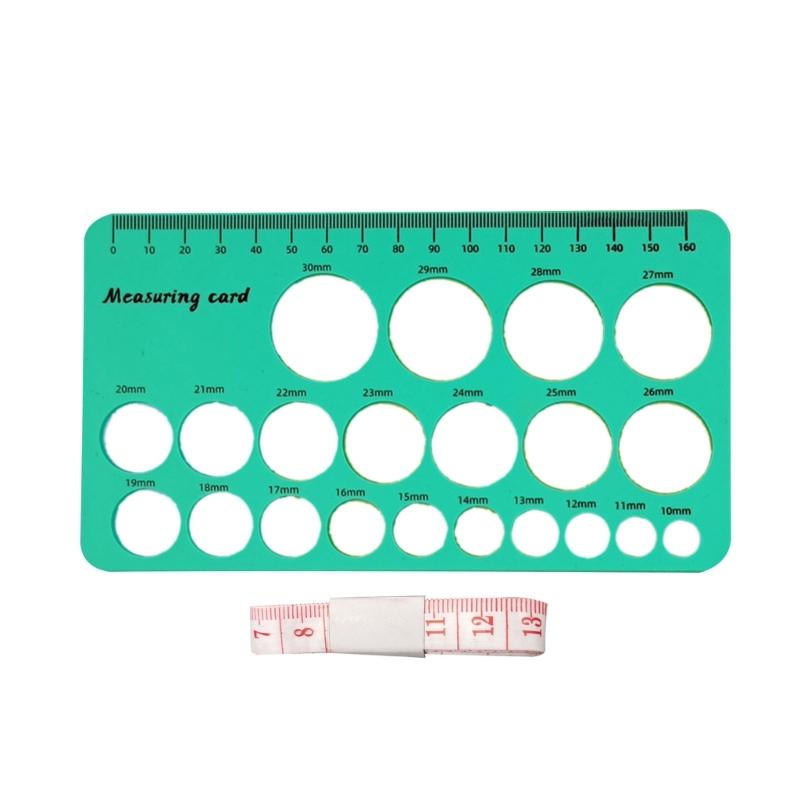 Zacht Food Grade Siliconen Meetinstrument Voor Bepaling van de Tepelmaat Met Dubbele Centimeter- en Inch-schaal