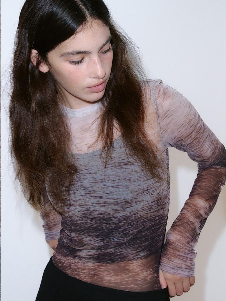 KIJUN Deer Mesh Top Multi