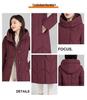 Women Down Jacket 2024 Long Over the Knee Coat Thick Warm 90 White Duck Down Mid Length for Middle Aged and Elderly