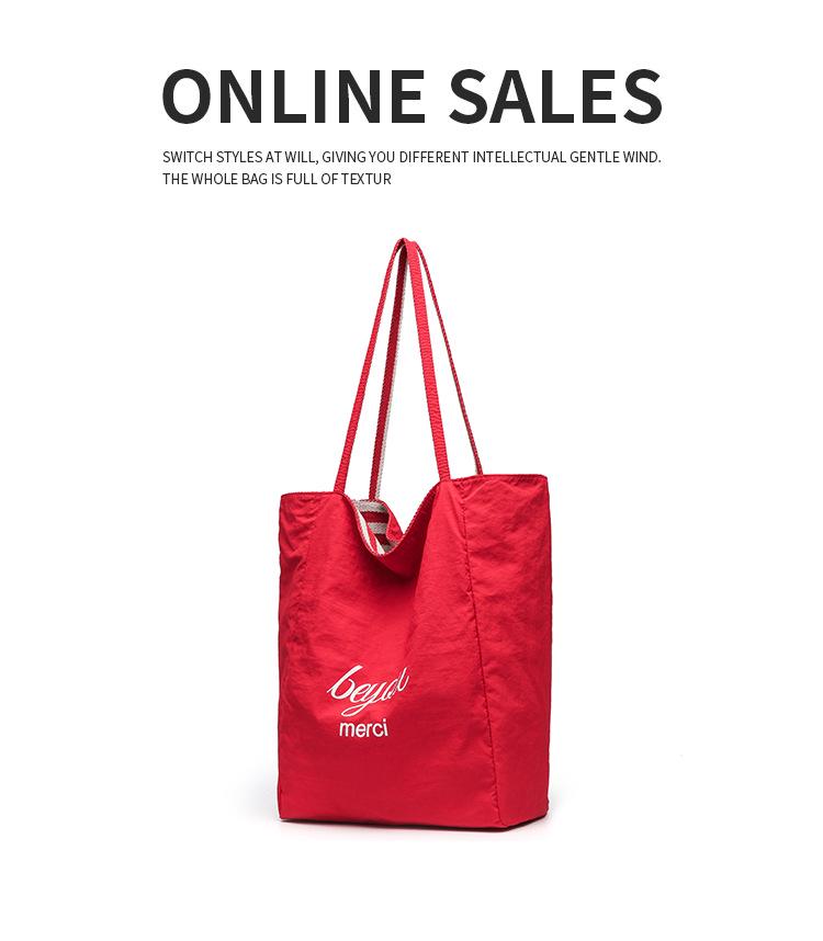 Korean-Style Canvas Shoulder Bag for Women - 2025 Summer Collection, Versatile & Spacious Tote