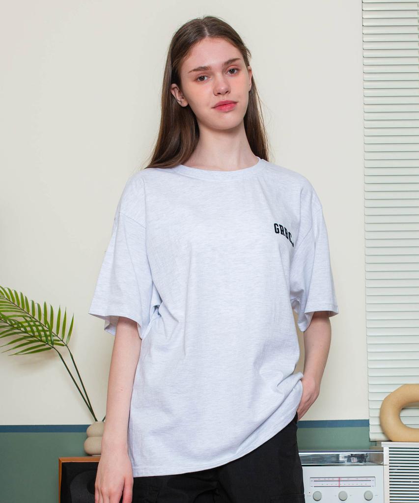 GHOST REPUBLIC [2Pack] Essential Small Logo Oversized Short Sleeve Tee