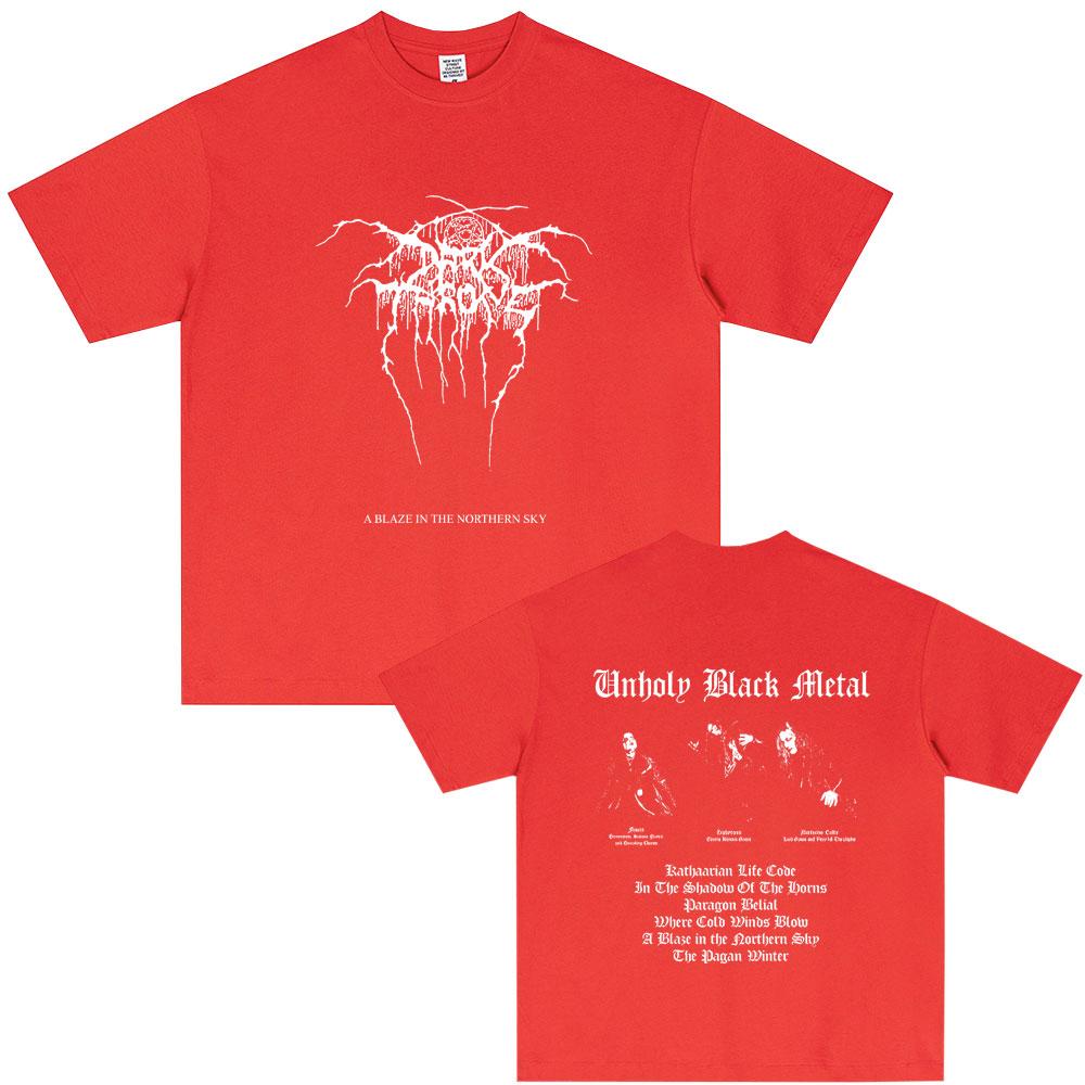 Mayhem A Blaze in The Northern Sky Graphic T-shirt Summer Men Women Clothing Death Black Metal Rock Tshirt Male Vintage T Shirts