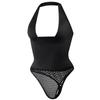 Shapewear Bodysuits for Women Sexy Sleeveless Halter Tops Summer V Neck Leotard Going Out Backless Bodycon One Piece Body Shaper