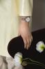ARNE JACOBSEN STATION 53300-1408, 30mm, Nordic Design, Water Resistant (Quiet Design with No Second Hand), White with Silver Mesh Strap