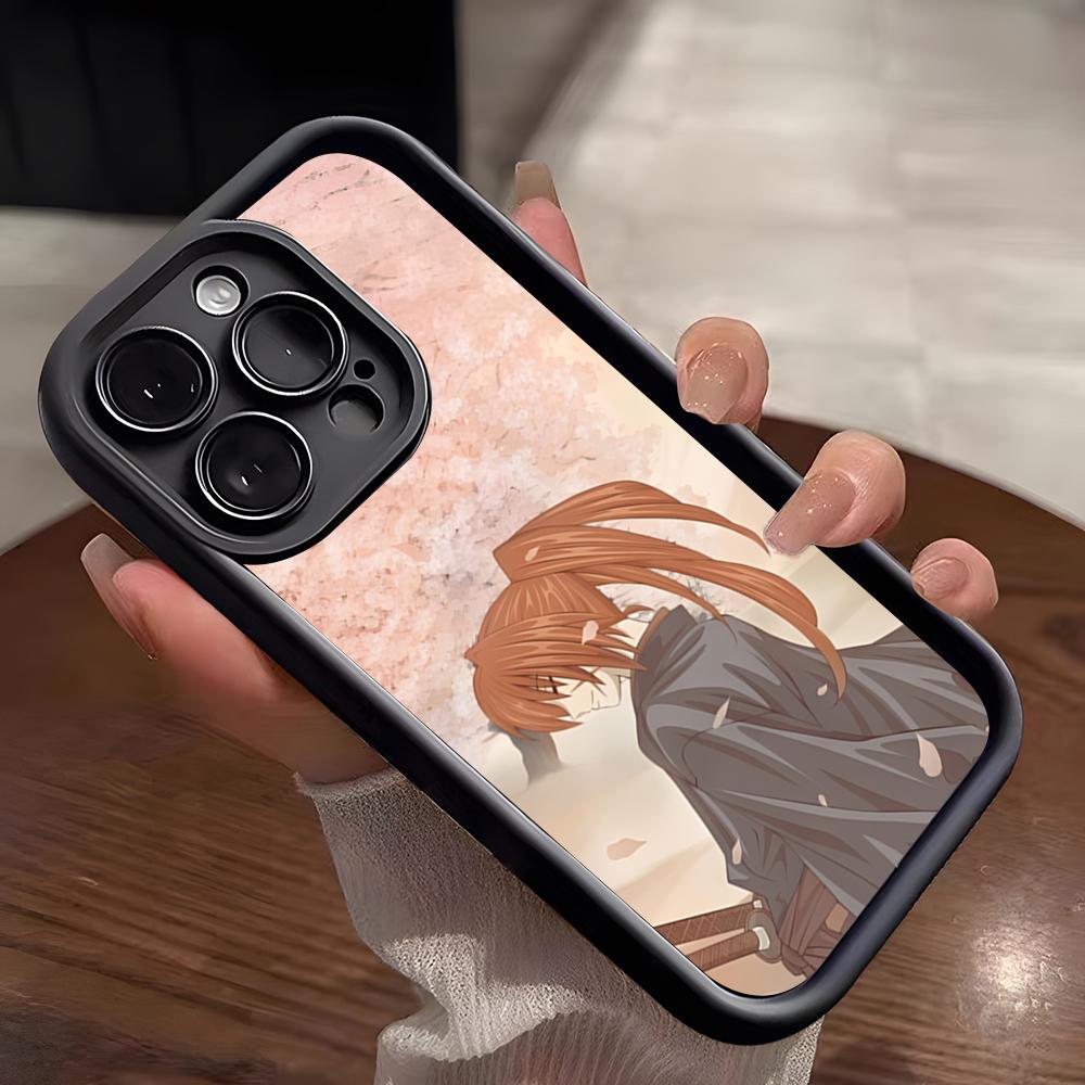 

Anime R-Rurouni Kenshin Phone Case For IPhone 17 Pro Max 15 Pro 16 14 Plus 12 13 Mini 11 Pro Shockproof Soft Cover iPhone 15