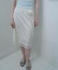 HEEARI Rowe Flower Corsage Satin Skirt_Ivory
