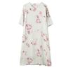 Johnature Women Vintage Print Floral Dresses V-Neck Half Sleeve Summer High Quality Women A-Line Dress