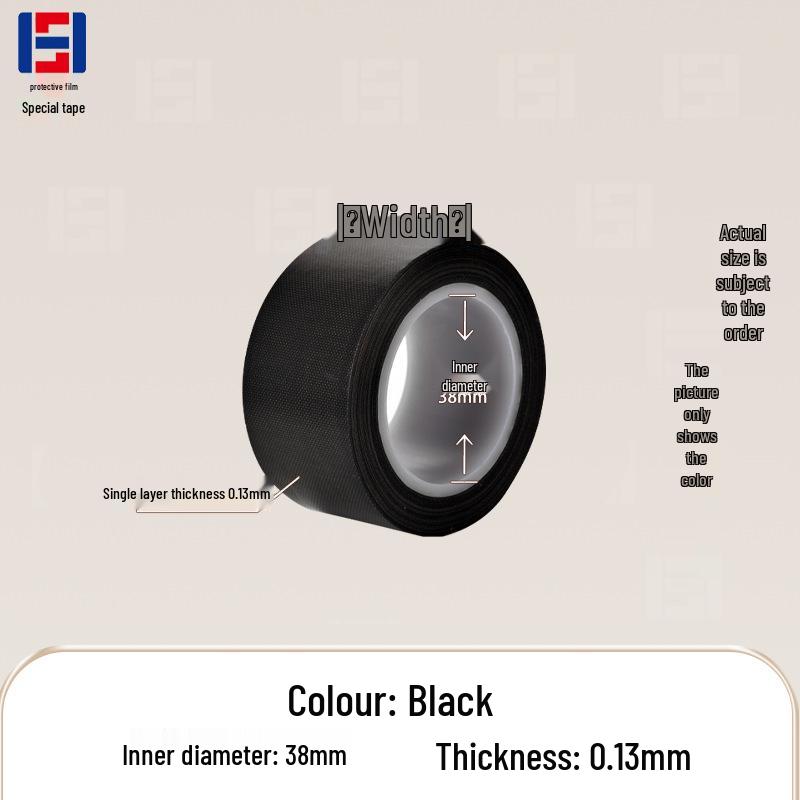 PTFE High Temp Resistant Black/White/Brown Teflon Adhesive Tape - Heat Insulating & Sealing Tape
