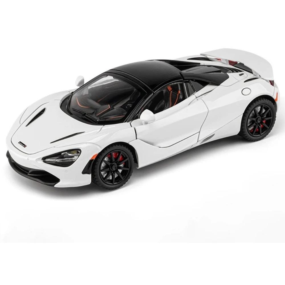 

1/24 McLaren 720S Spider Supercar Alloy Car Diecasts & Toy Vehicles Car Model Sound and Light Pull Back Car Toys Gifts белый