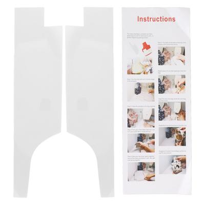 2 Stück Einkaufskorb Vorlage Große Größe Langlebiges Acryl Einfach zu Verwenden Tasche Zuschnittvorlage für DIY