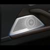 Matte Car Styling Interior Door Audio Stereo Speaker Sequ Decorative Cover Trim For BMW 5 Series F10 F11 F18 Auto Accessories