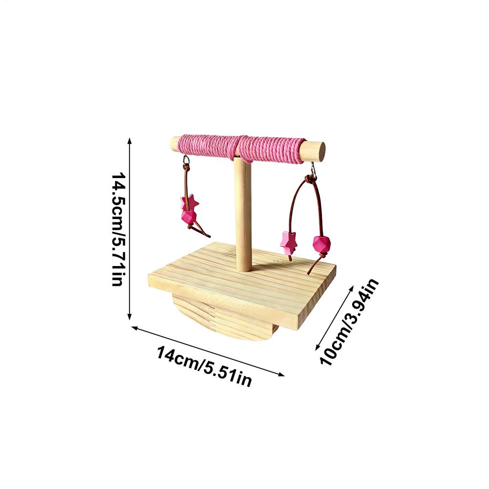 

Bird Perch Wood Lovebirds Toy Desktop Lovebirds Toy For Macaw Conure Budgies Pet Parents Animal Lovers Trainers Shelters Living