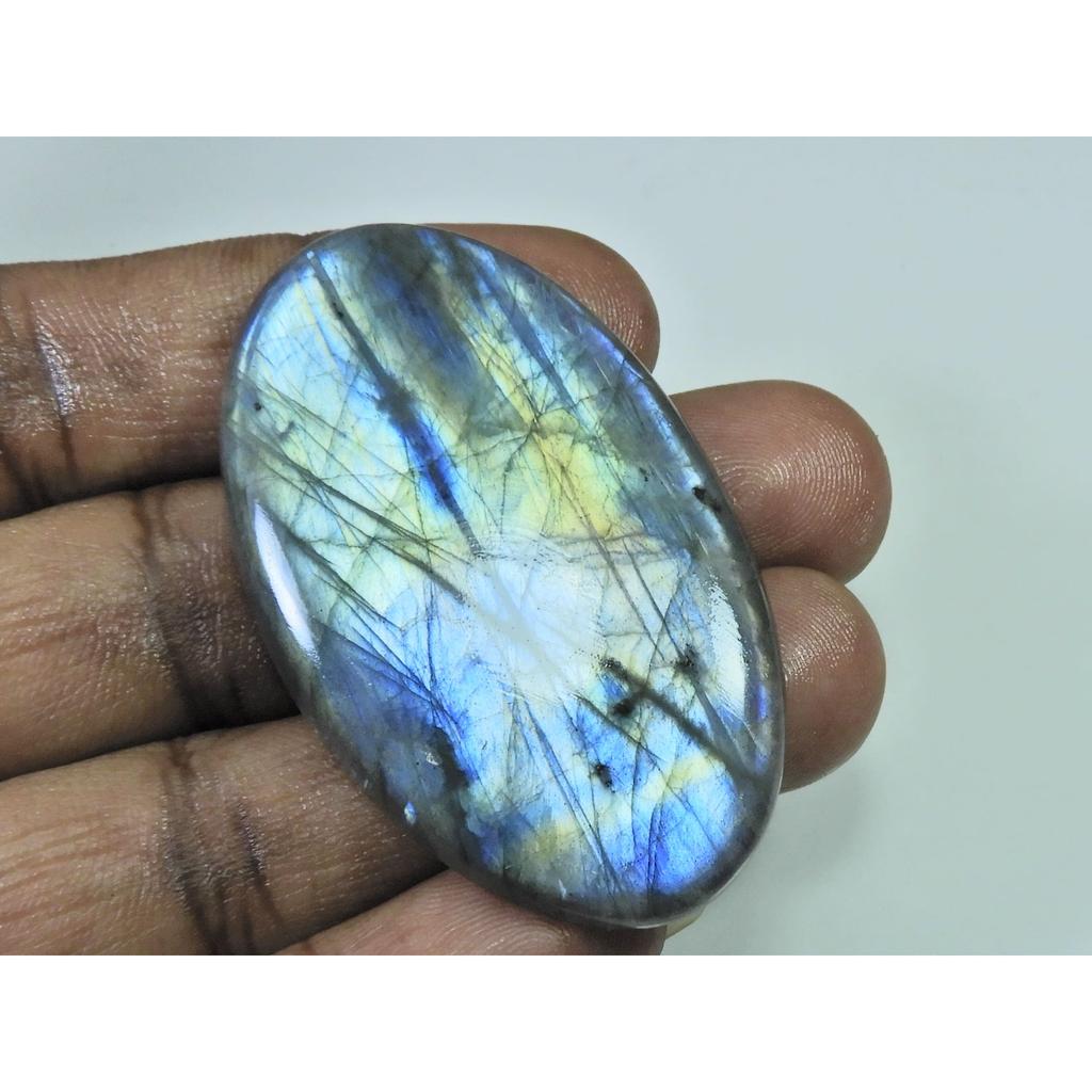 32X56X06MM Natural Labradorite Multi Oval Cabochon Loose Gemstone 119Cts. D-217
