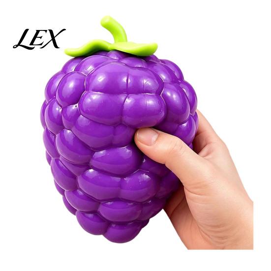 Stress Relief Toy Large Pineapple Ball, Slow Rising Fruit Squeeze for Anxiety Relief, Strawberry Banana Grape Corn Carrot Sensory Toy, Soft