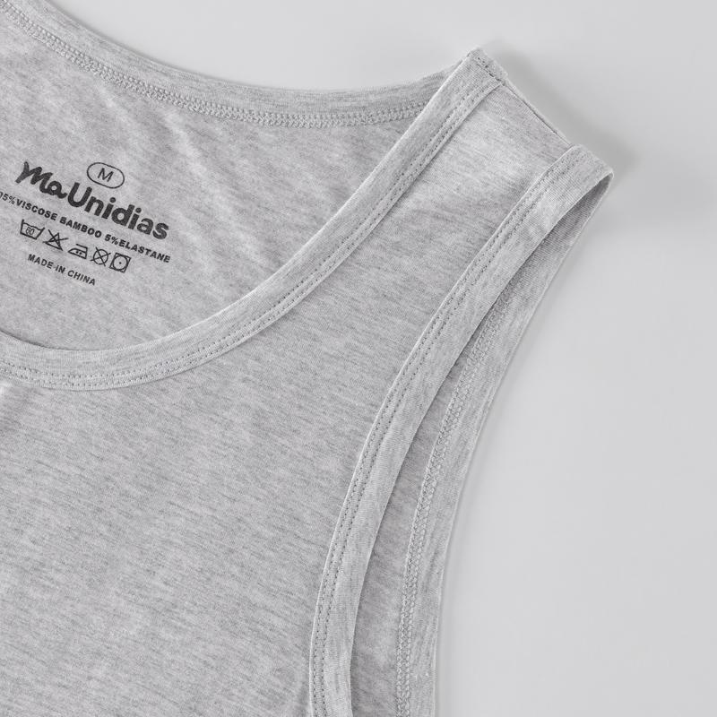 3 buc/pachet Culoare solidă Maiou bărbătesc fără mâneci Tricouri de corp bărbătești Vestă bărbătească Tricou de sală Fibră de bambus de înaltă calitate Maiouri bărbătești Sport