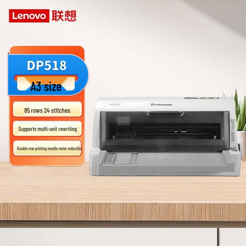 Lenovo DP518 V1.0 24-Pin Dot Matrix Bill Printer CN plug (adapter included)