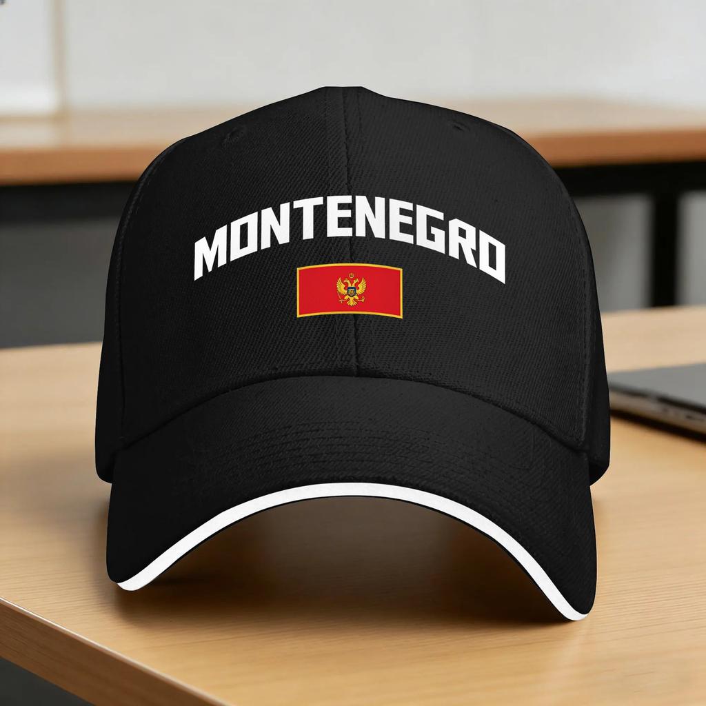 Czarnogóra Flaga Czapka z daszkiem Wiosenna Casualowa Czapka Trucker Dla Kobiet Polowanie Kemping Ochrona przed słońcem Czapki z daszkiem