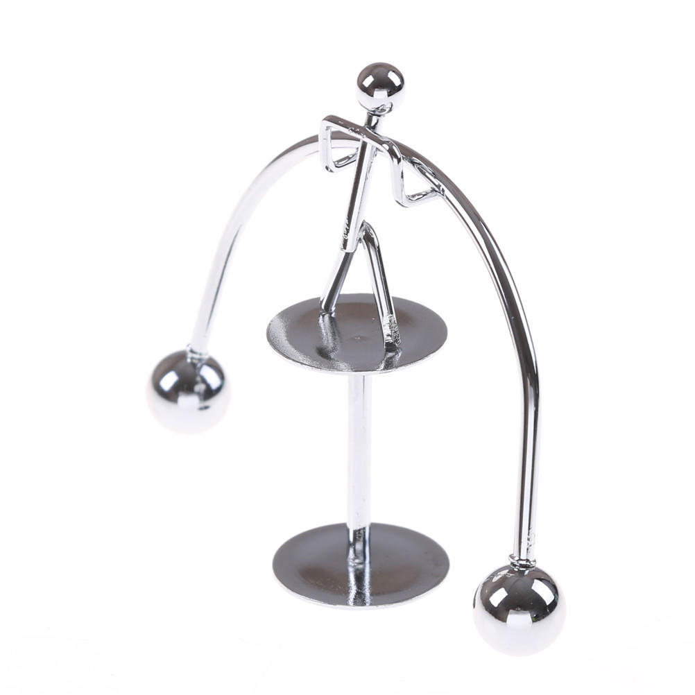 Office Decoration Kinetic Weightlifter Perpetual Motion Desk Art Toy Gift