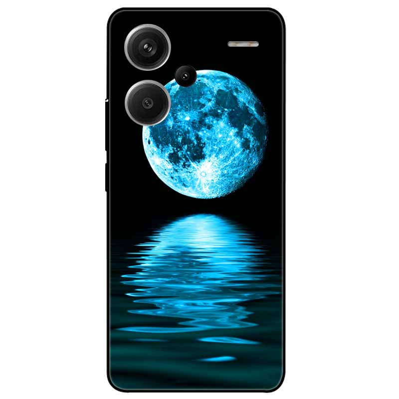 For Redmi Note 13 Pro Plus 5G Pro+ Case Soft Black Painted Cats TPU Funda For Xiaomi Redmi Note 13 Pro 5G Note13 Silicone Cover