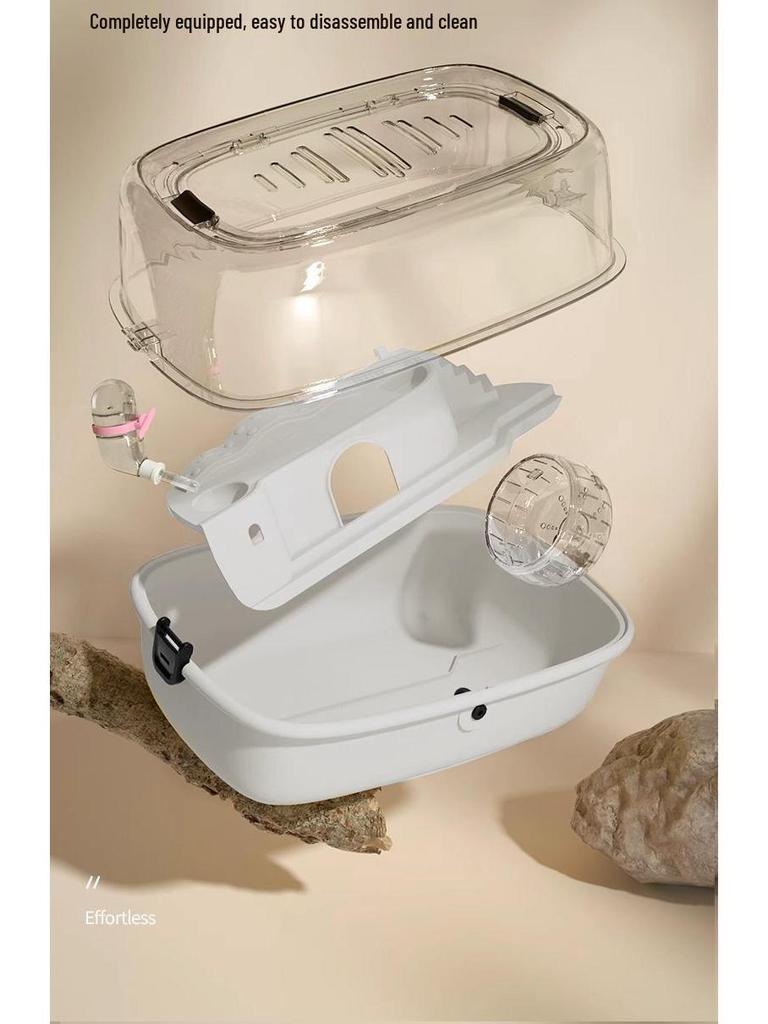 Golden Bear Luxus Acryl Hamster Villa - Extra Großer Anfängerkäfig