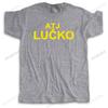 Unisex Marke T-Shirt Schwarz Neu O-Ausschnitt T-Shirt Mode Kurzarm Atj Lucko Croco Neu Baumwolle Streetwear T-Shirt Herren T-Shirts