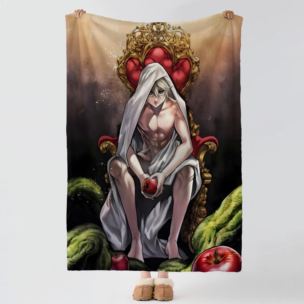 anime R-Record of Ragnarok-k Throw Thick Comfort Flannel Quilt, Multi-scene Use Indoor Outdoor Daily Nap