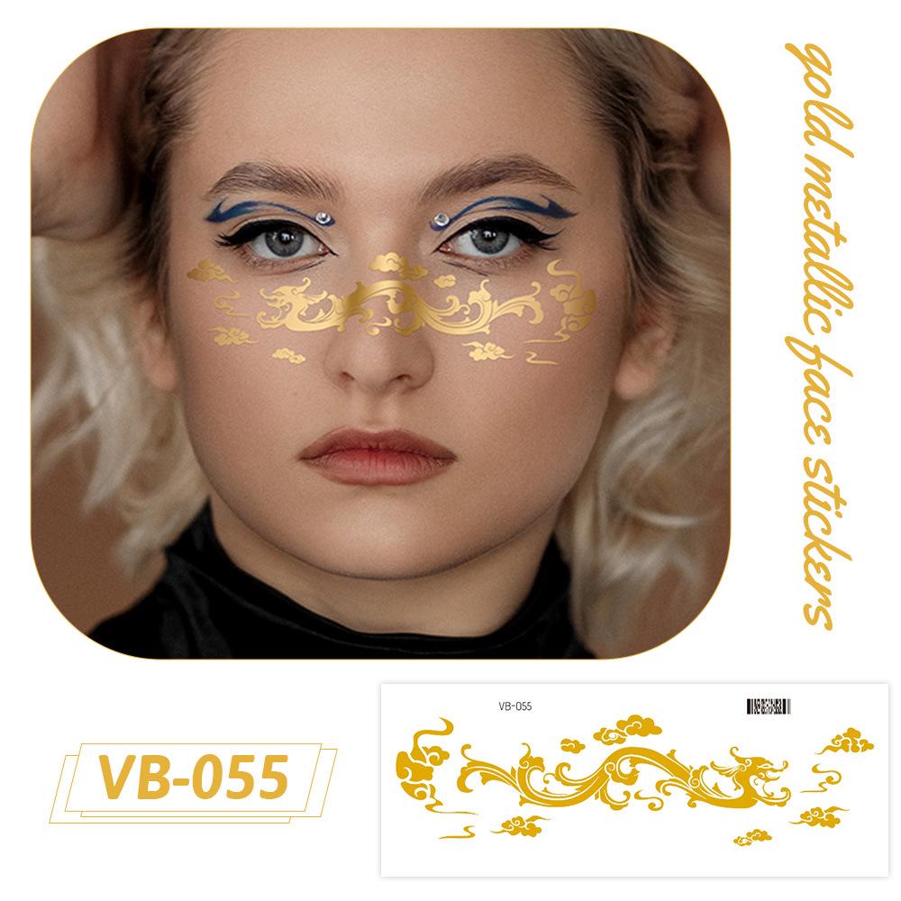 Ruikalong Gold Stamping Face Stickers: Freckle Style, Waterproof, Sweatproof, Eco-friendly