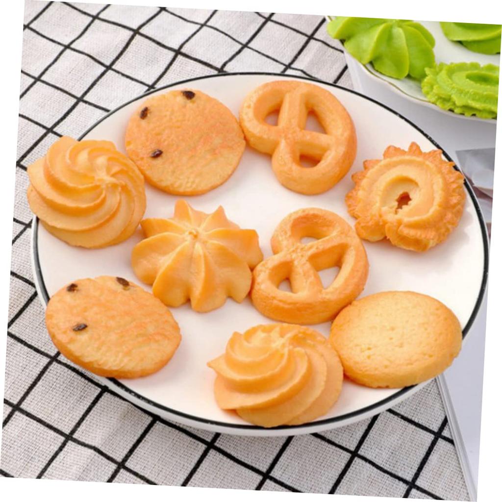 TOPPERFUN 18 Pieces Cookie Artificial Fake Cookie Imitation Bread Food Fake Food Pretend Realistic Cooking Models, Crackers, Cooking, Bread, Models,
