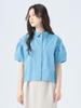 Beams Heart Shirt with Shoulder Big One Size Women's S/S Tucks, Shirt, SAX,