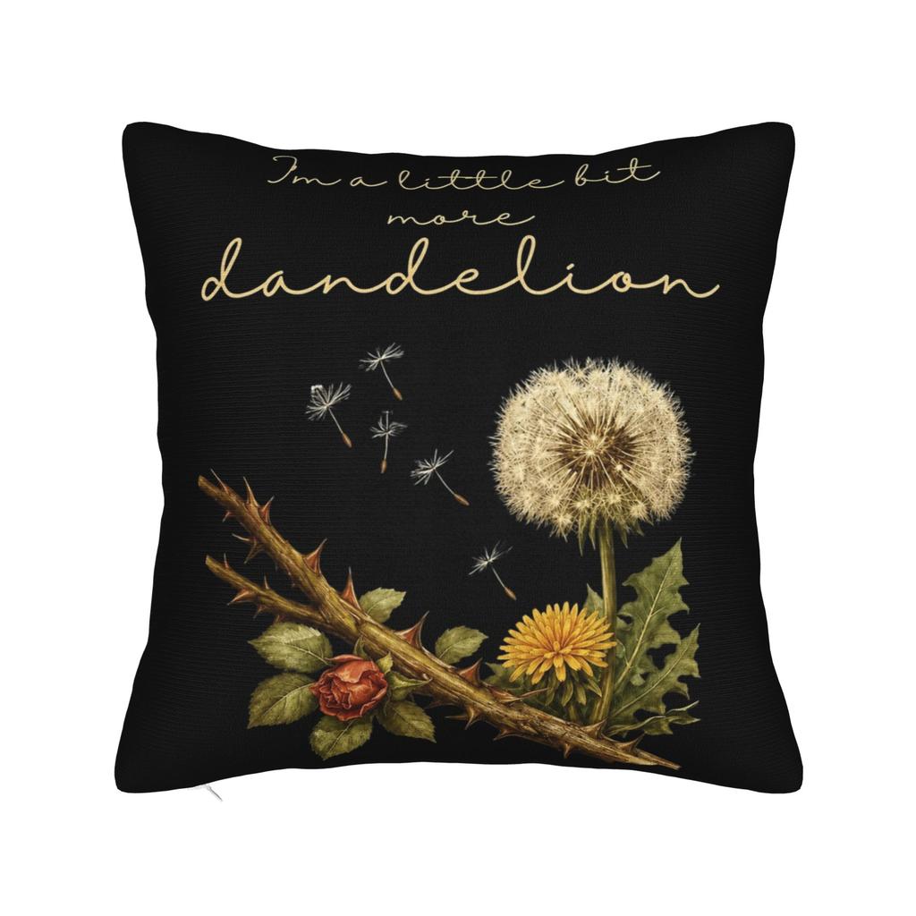 Ella Langley Die Löwenzahn-Tour Kissenbezug Druck Polyester Kissenhülle Geschenk Wurfkissenbezug Bett Quadratisch 18 Zoll