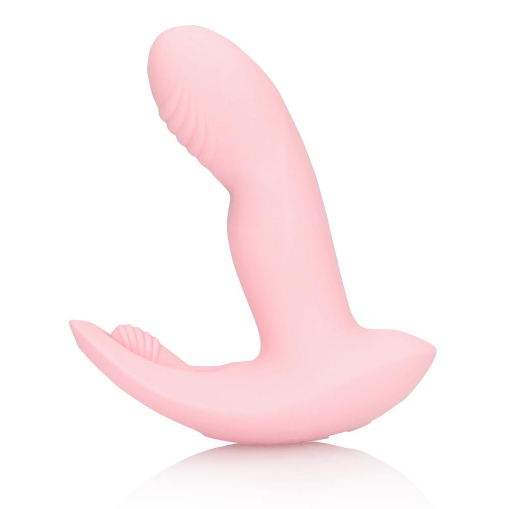 Loveline - Clitoral Stimulator Vibrator with Remote Control - Cherry Chiffon