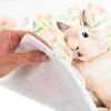 TG80610-14 EASTER FLOCKED BUNNY WITH BOW