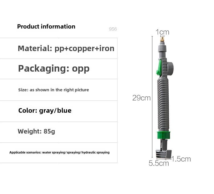

Ручной распылитель высокого давления Ручной многофункциональный распылитель Высоконапорный воздушный насос Инструмент для полива Распылитель для бутылок с напитками серый