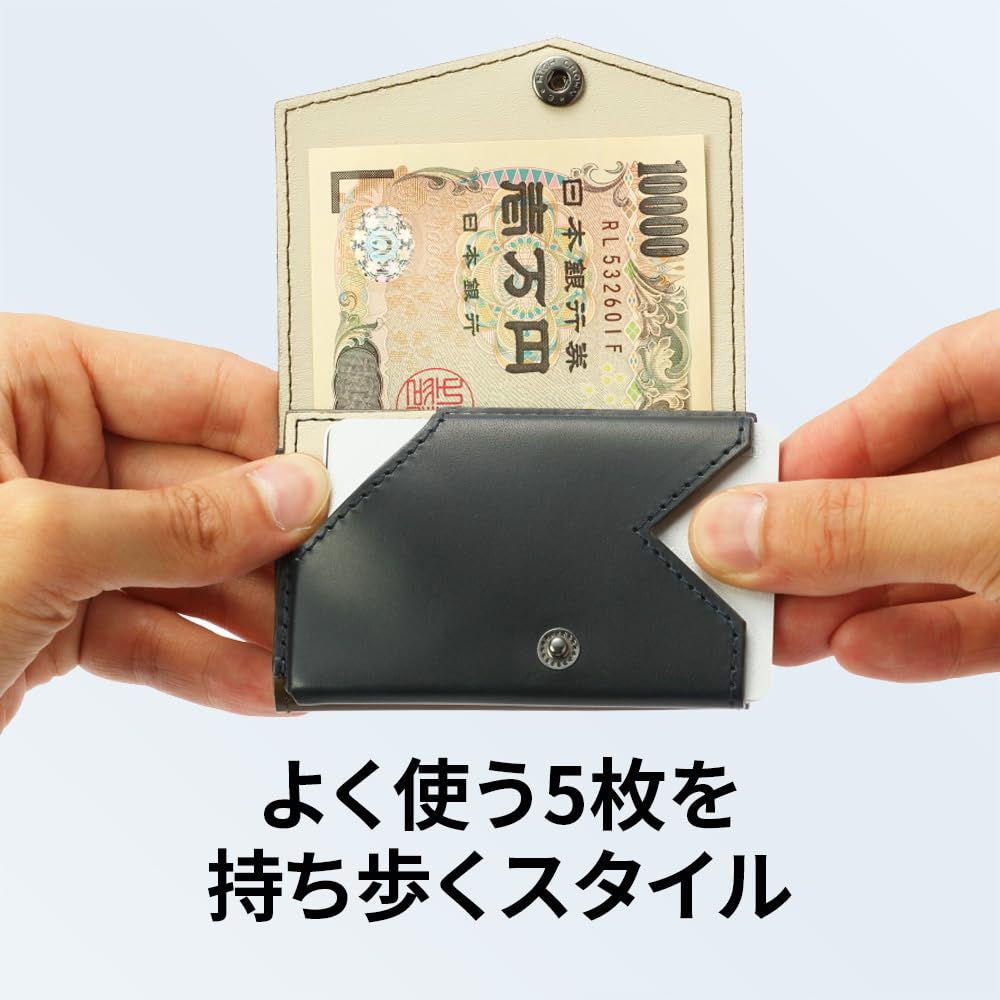 Small Advan Leather Made In Blue [Abrasa] Wallet, Edition, Men's Wallet, Japan,