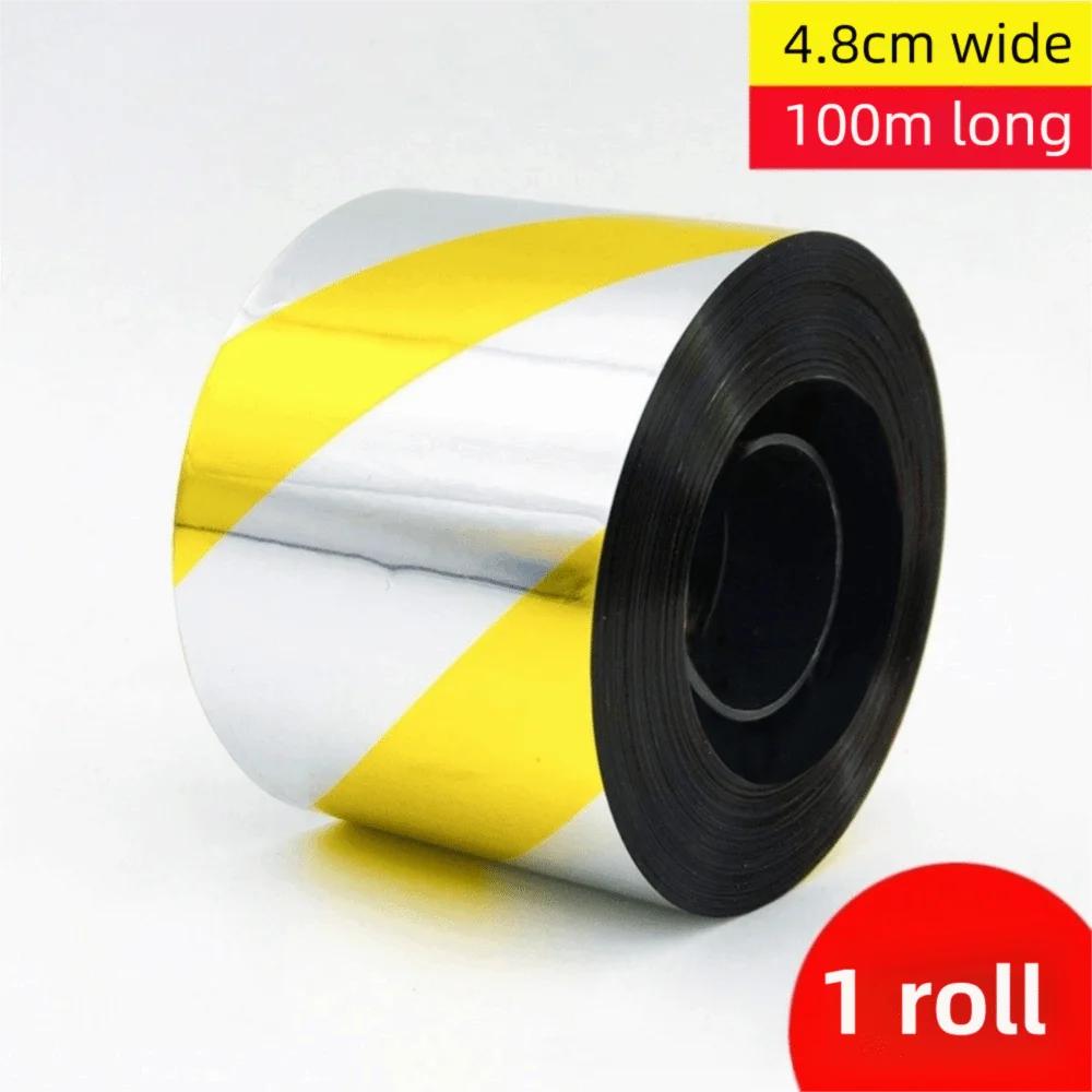 Durable 50M/100M/300M Double-sided Reflective Bird Repellent Ribbon Multipurpose Adhesive-free Anti Bird Tape Flashing Hanging
