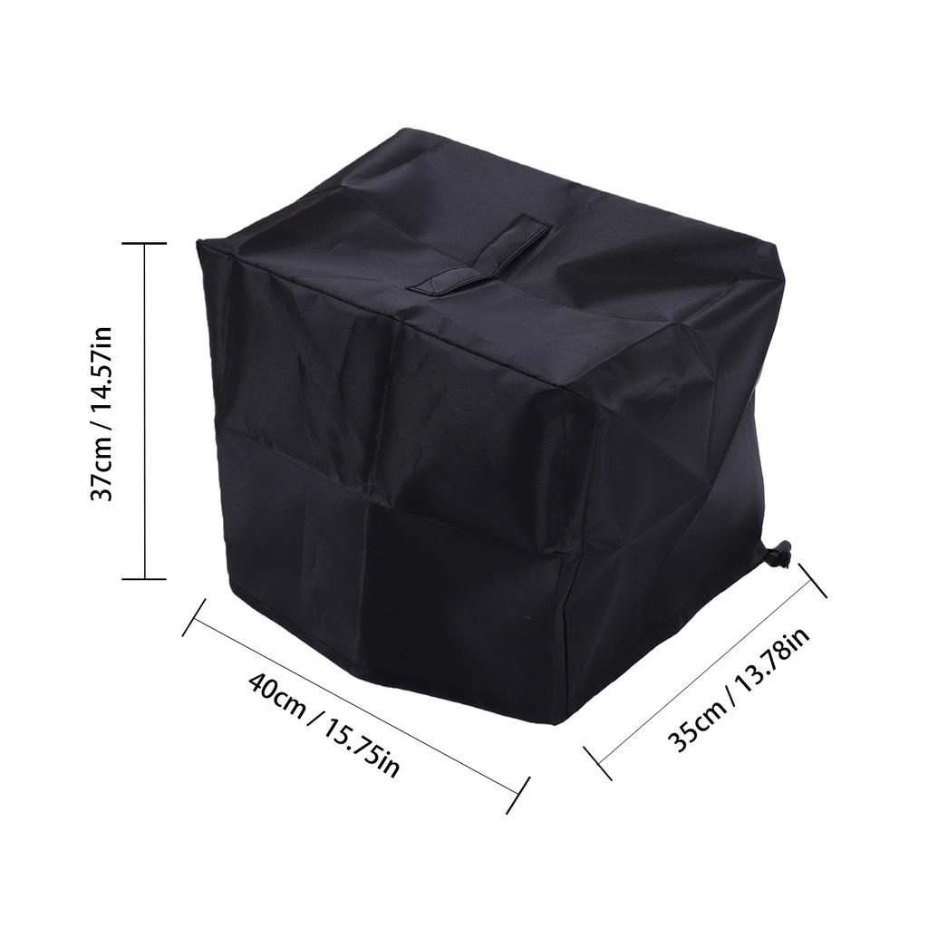 Copertura per Friggitrice Nera Tessuto Oxford 420D Resistente al Calore Impermeabile Antipolvere Copertura Protettiva per Friggitrice per Elettrodomestico da Cucina