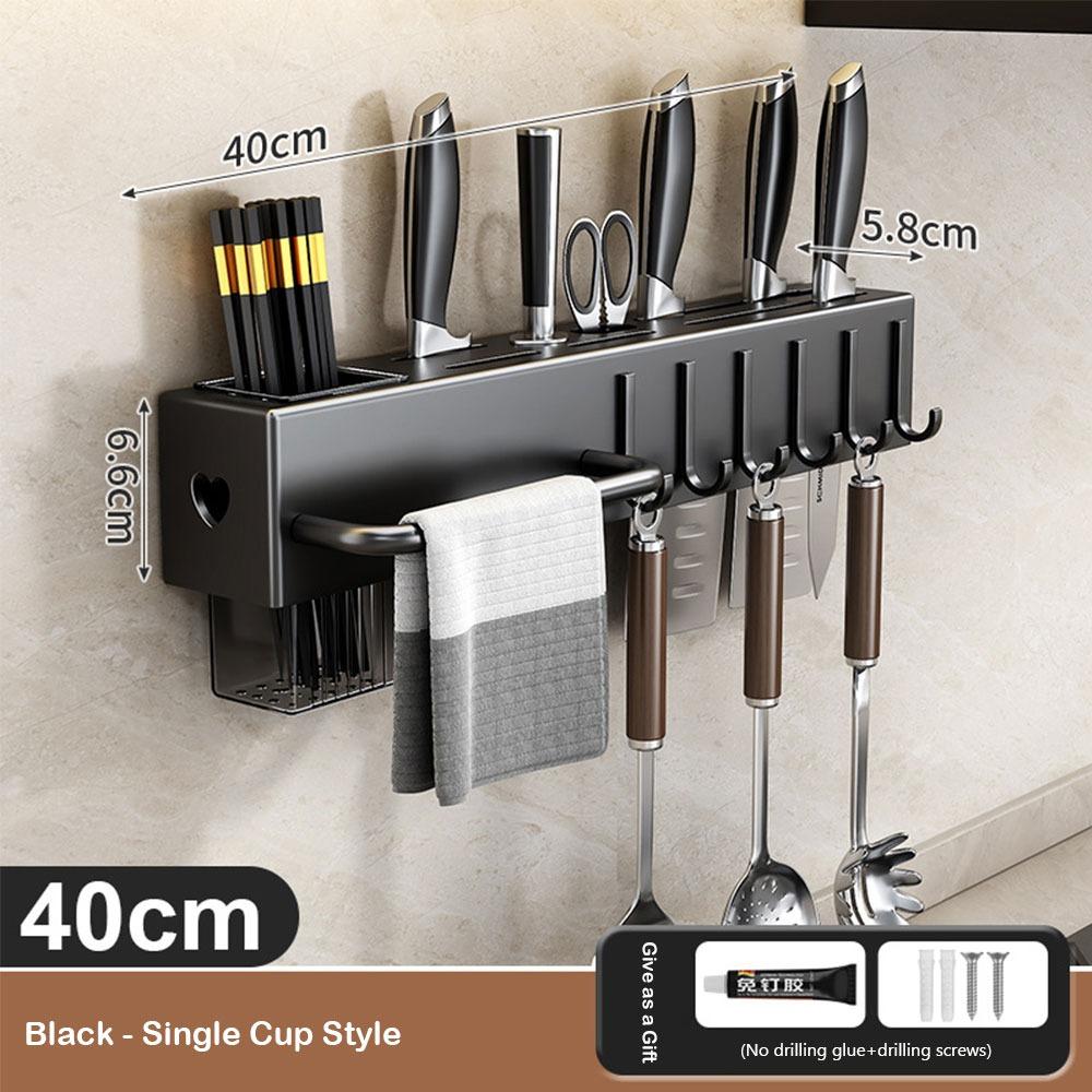 

Multi-Function Kitchen Knife Holder Space Saving Cutlery Organizer Integrated Storage Home Use 30CM