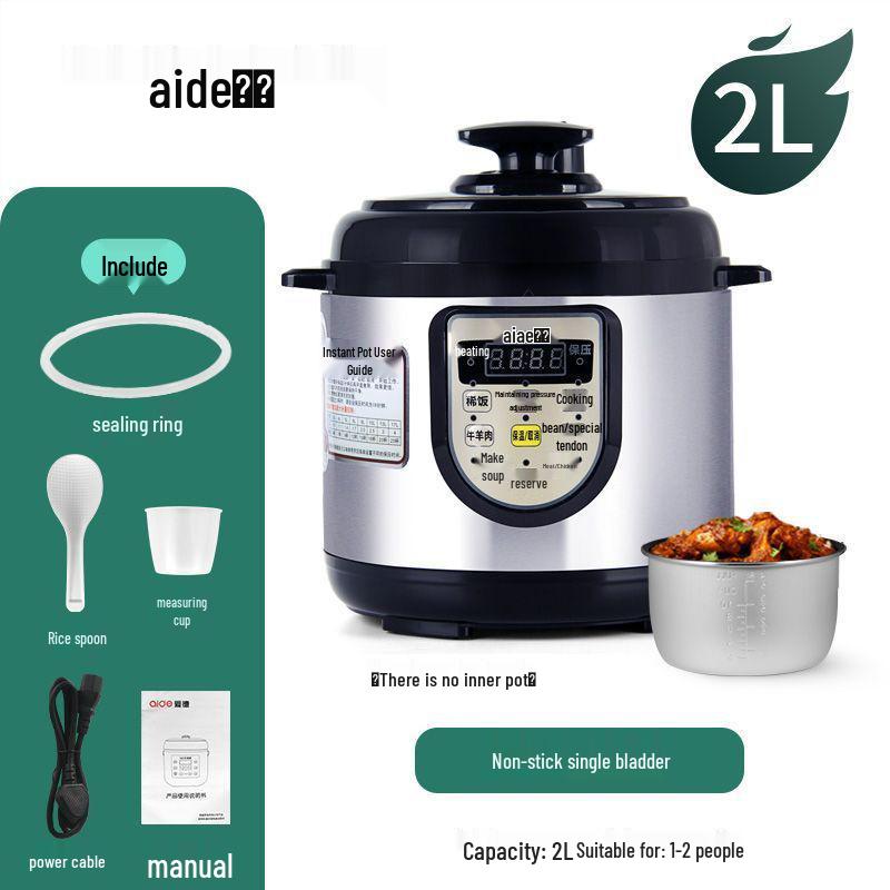

Multifunctional Electric Pressure Cooker with Intelligent Reservation - Household Rice Cooker in 2L, 4L, 5L, 6L Sizes 2L Electric Pressure Cooker