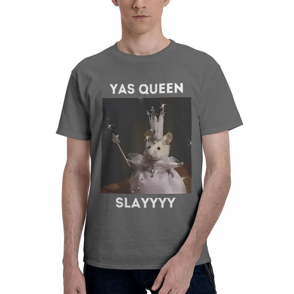 Yas Queen Slayyyy Rat 100 Cotton Casual Breathable Confortable Tshirt Funny Mens TShirt Funny Gifts