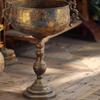 Moroccan Design Floor Vase Weighted Base Goblet Flower Reusable