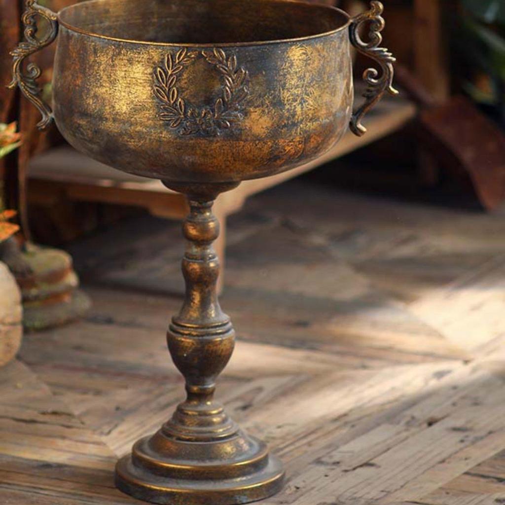 Moroccan Design Floor Vase Weighted Base Goblet Flower Reusable