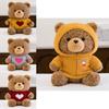 Teddy Bear Plush Toy With Soft Short Fur Pp Cotton Filling For Kids Birthday Gift