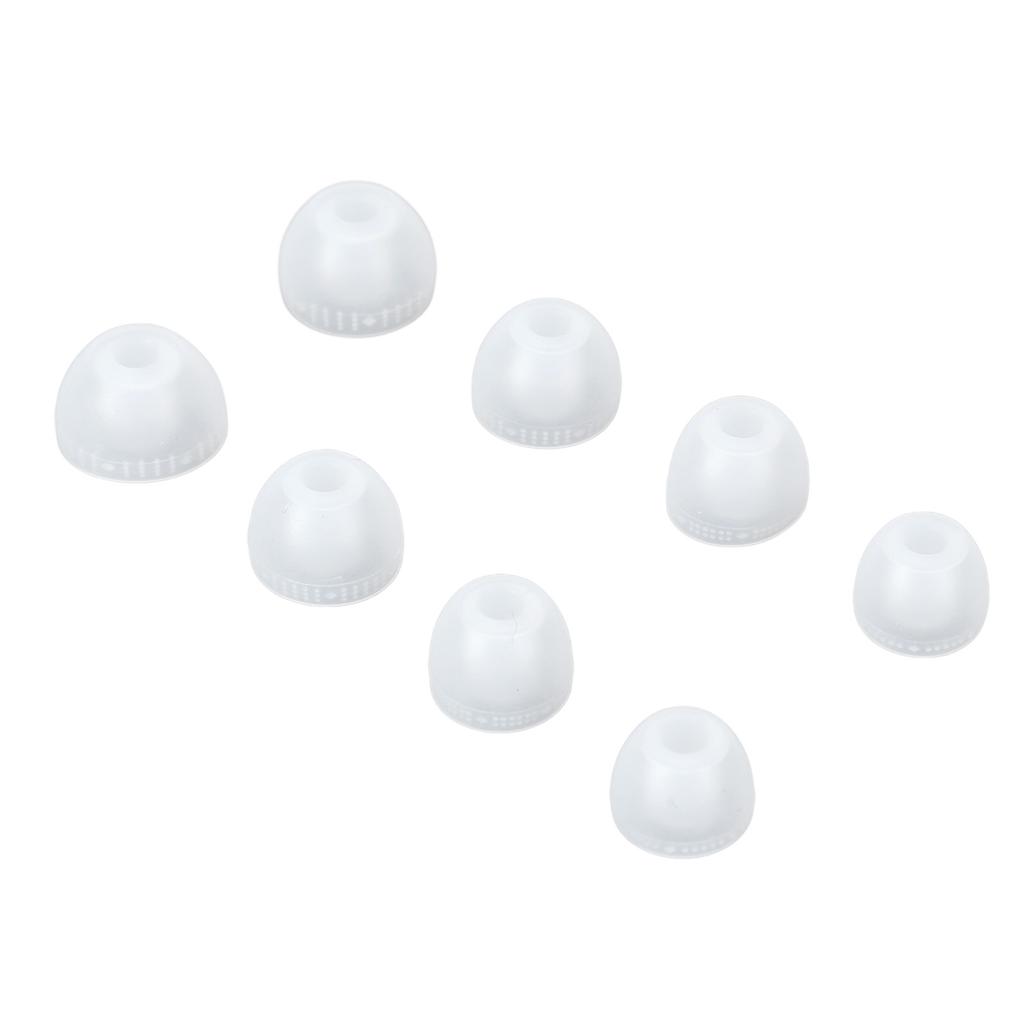 Replacement Earbuds Tips Silicone 4 Sizes Noise Cancelling Comfortable Ear Tips Ear Cap for Inner Hole 4.0‑5.5mm Earbuds
